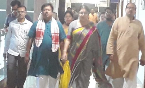 MP of Hooghly Lok Sabha Locket Chatterjee meeting with the district magistrate of Hooghly Y Ratnakar Rao for the development of the people of Hooghly