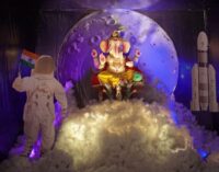 Executive Palace Complex of Vip Road Baguiati Celebrates Ganesh Puja with a Tribute to Chandrayaan-3